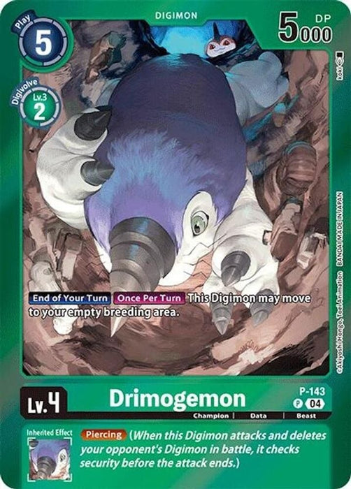 Drimogemon (Reprint) (#P-143 P) (Special Limited Set) Near Mint Foil 