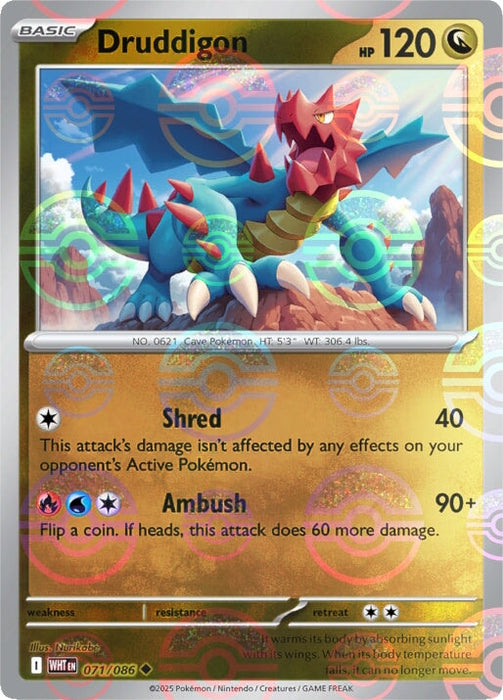 Druddigon (071/086) (Poke Ball Pattern) [Scarlet & Violet: White Flare] 
