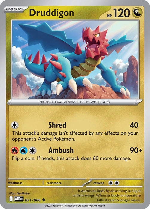 Druddigon (071/086) [Scarlet & Violet: White Flare] 