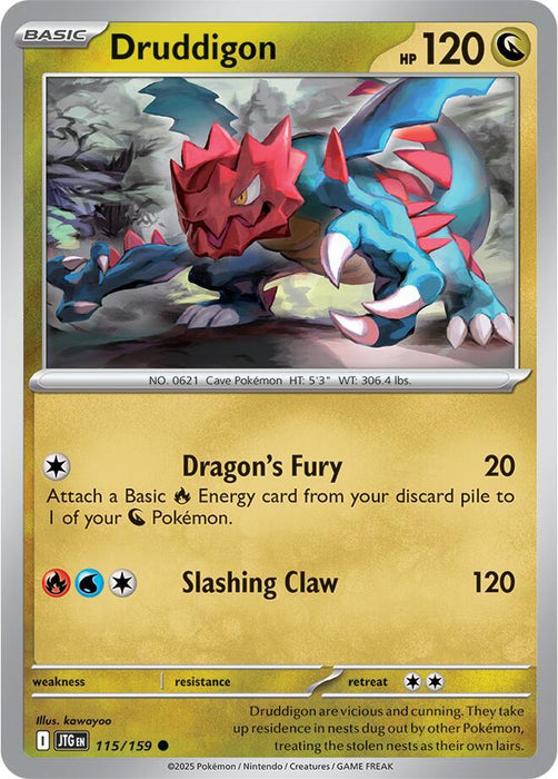 Druddigon (115/159) [Scarlet & Violet: Journey Together] 