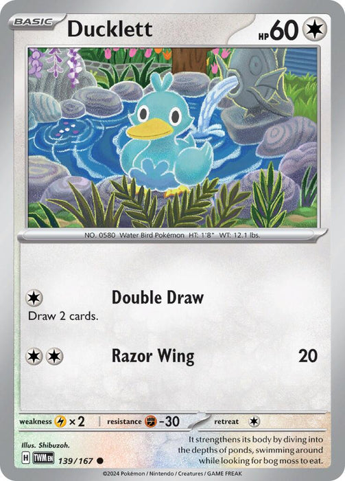 Ducklett (139/167) [Scarlet & Violet: Twilight Masquerade] 