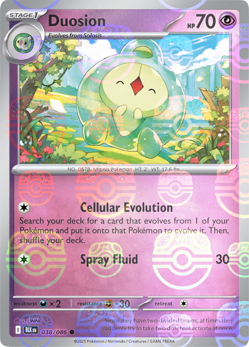 Duosion (038/086) (Master Ball Pattern) [Scarlet & Violet: Black Bolt] 