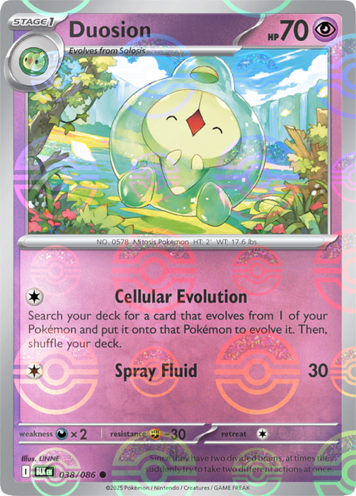Duosion (038/086) (Poke Ball Pattern) [Scarlet & Violet: Black Bolt] 