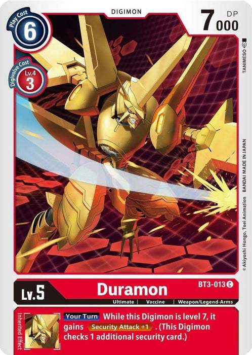 Duramon (#BT3-013 C) (Release Special Booster 1.5) Near Mint 