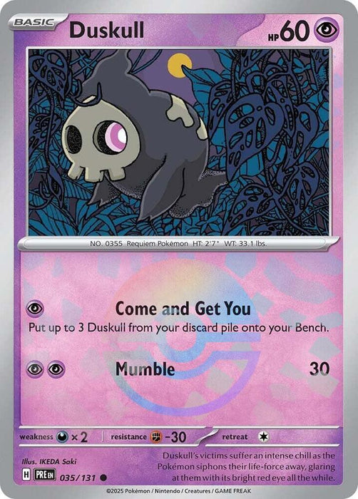 Duskull (035/131) (Poke Ball Pattern) [Scarlet & Violet: Prismatic Evolutions] 