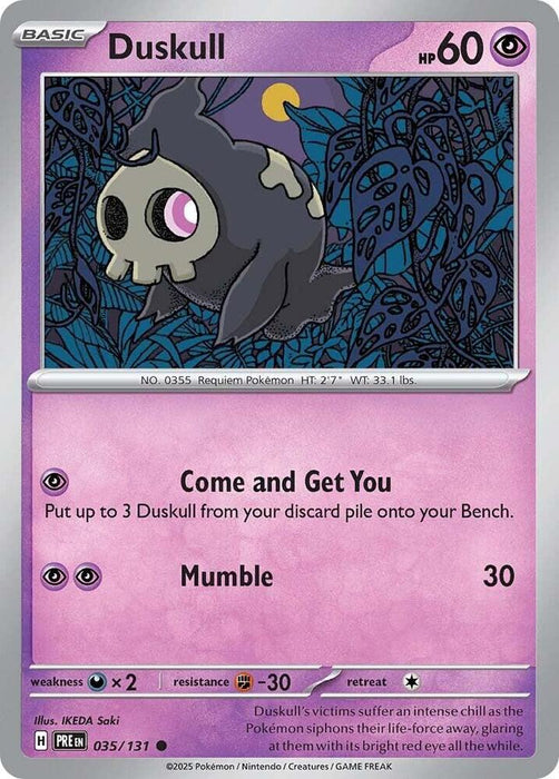 Duskull (035/131) [Scarlet & Violet: Prismatic Evolutions] 