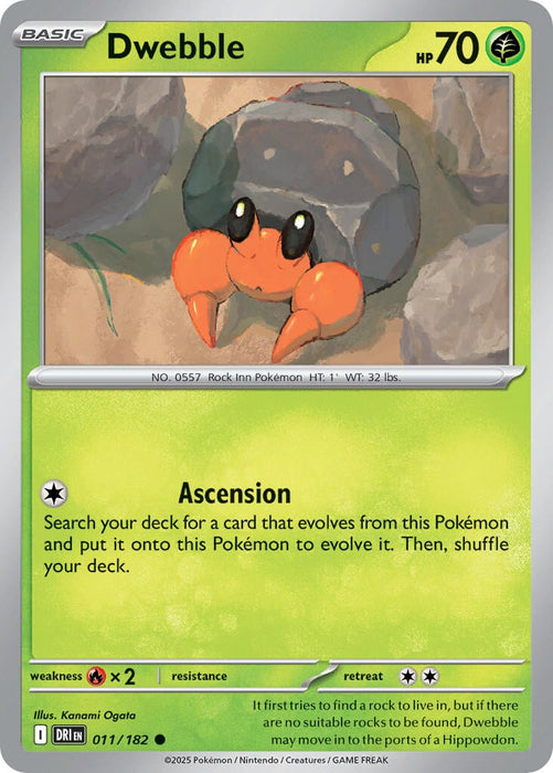 Dwebble (011/182) [Scarlet & Violet: Destined Rivals] 