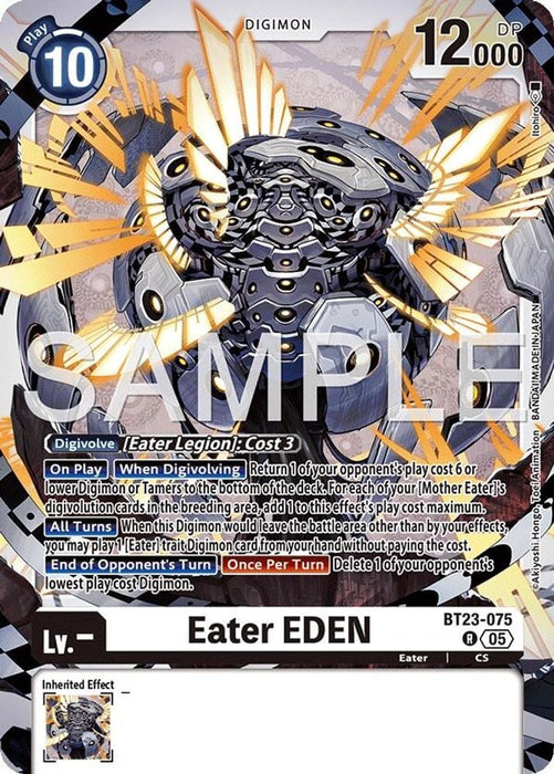 Eater EDEN (#BT23-075 R) (Hackers' Slumber) Near Mint Foil 