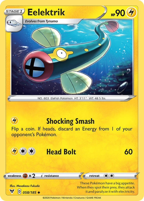 Eelektrik (058/185) [Sword & Shield: Vivid Voltage] 