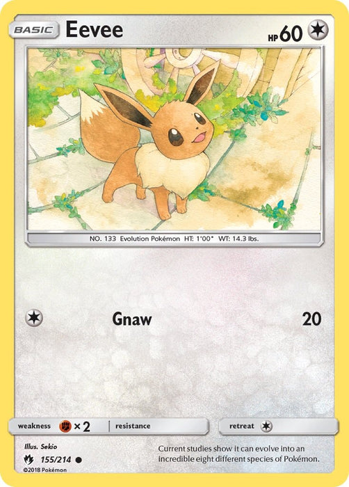 Eevee - 155/214 (Let's Play, Eevee!) (Cracked Ice Holo) [Deck Exclusives] 