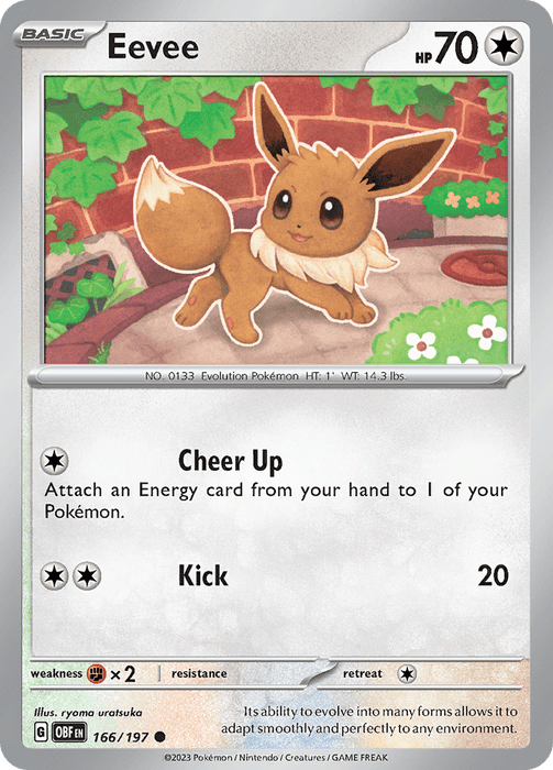 Eevee (166/197) [Scarlet & Violet: Obsidian Flames] 