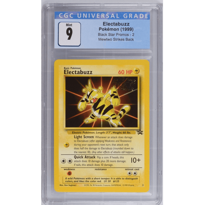 Electabuzz - WB Stamp - Black Star Promo 2 (Movie) [CGC 9] 