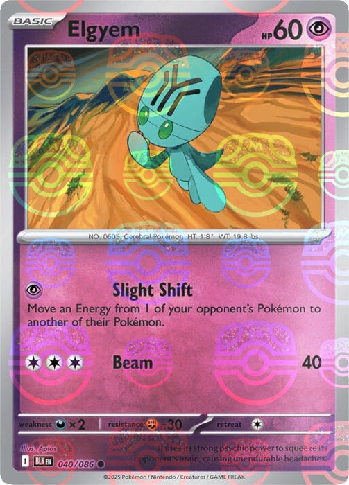Elgyem (040/086) (Master Ball Pattern) [Scarlet & Violet: Black Bolt] 