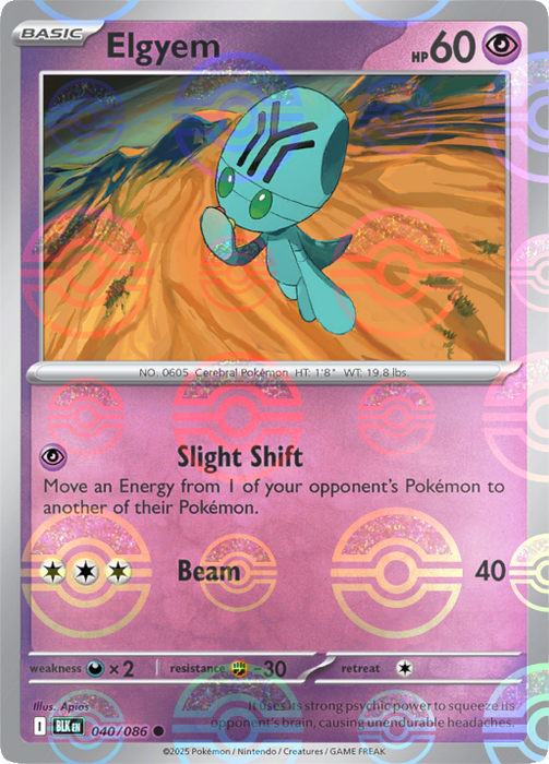 Elgyem (040/086) (Poke Ball Pattern) [Scarlet & Violet: Black Bolt] 