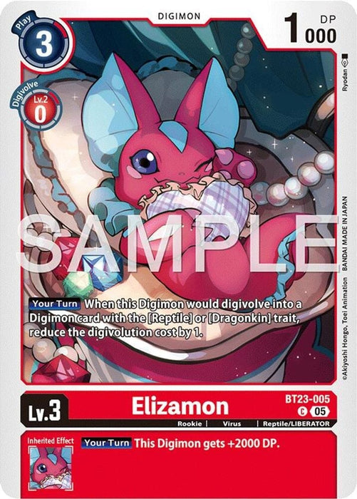 Elizamon (#BT23-005 C) (Hackers' Slumber) Near Mint 