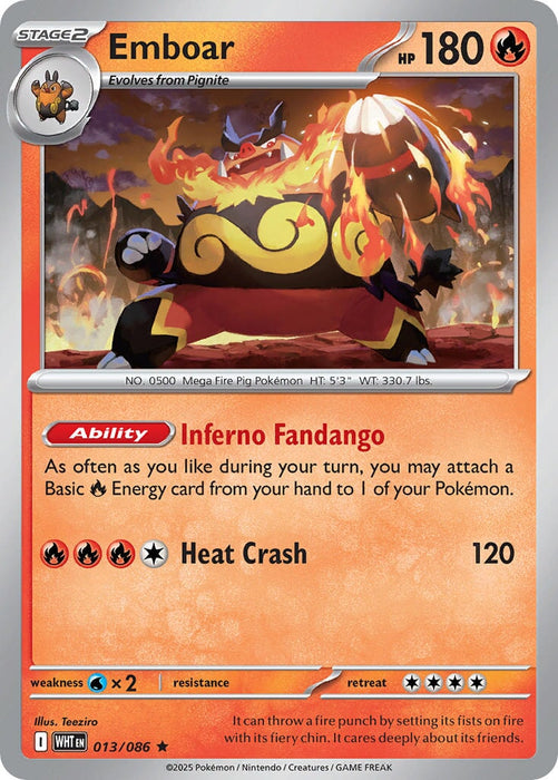Emboar (013/086) [Scarlet & Violet: White Flare] 