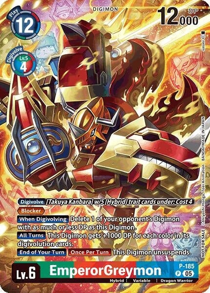 EmperorGreymon (BT-21: Illustration Celebration Pack) (P-185 P) 