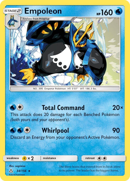 Empoleon - 34/156 (Cracked Ice Holo) [Deck Exclusives] 