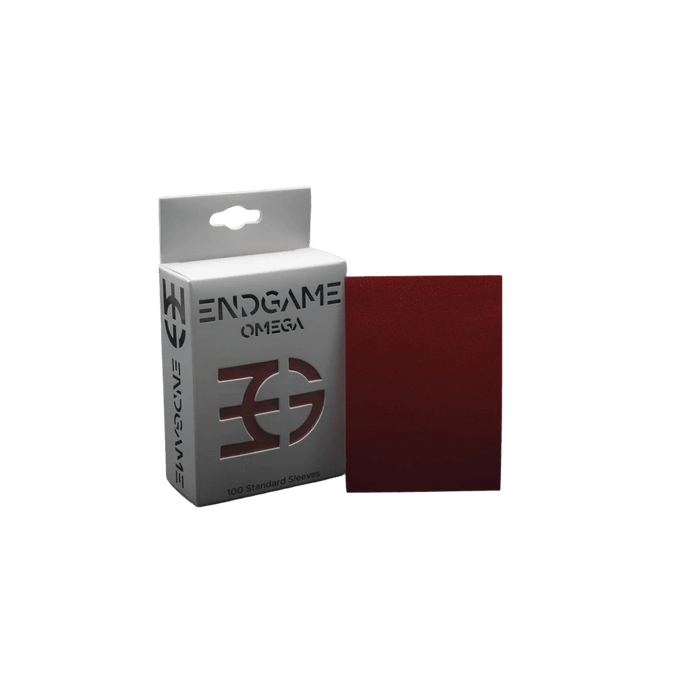 ENDGAME Omega Sleeves - Standard Size (100) Cabernet Red 