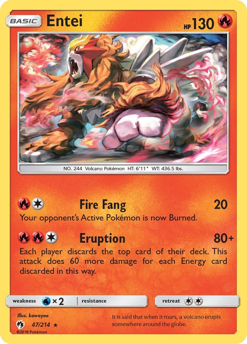 Entei (SM Lost Thunder) [Deck Exclusives] 
