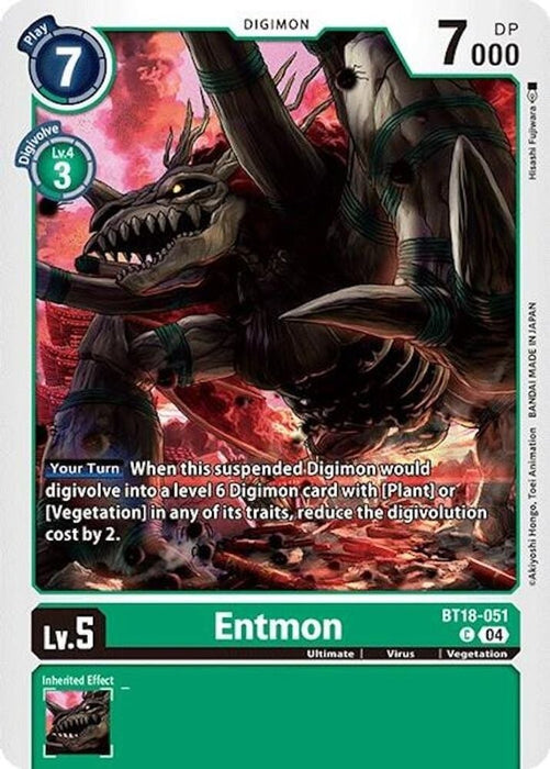 Entmon (#BT18-051 C) (Release Special Booster 2.0) Near Mint 