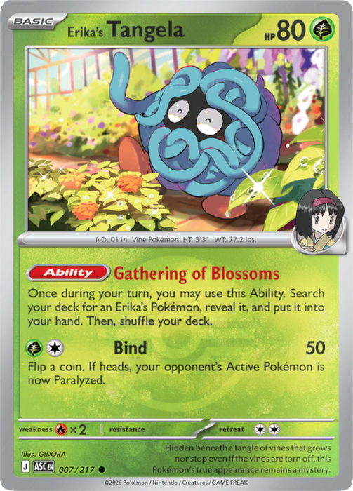 Erika's Tangela (Poke Ball) (007/217) [Mega Evolution: Ascended Heroes]