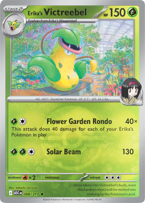 Erika's Victreebel (Poke Ball) (006/217) [Mega Evolution: Ascended Heroes]