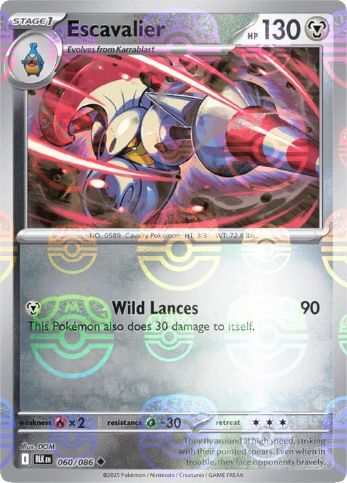 Escavalier (060/086) (Master Ball Pattern) [Scarlet & Violet: Black Bolt] 