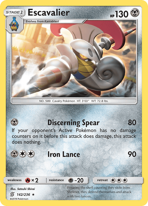 Escavalier (142/236) [Sun & Moon: Unified Minds] 