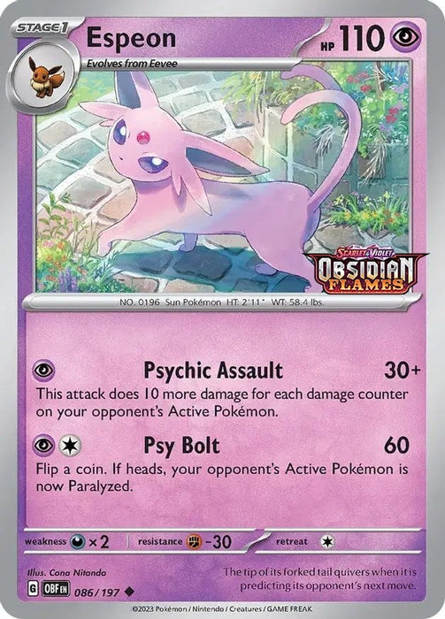 Espeon (086/197) (Best Buy Exclusive) [Scarlet & Violet: Black Star Promos] 