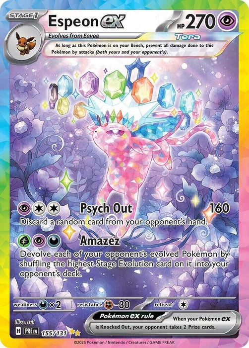 Espeon ex (155/131) [Scarlet & Violet: Prismatic Evolutions] 