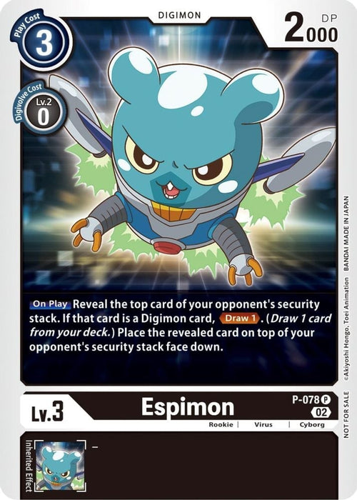 Espimon - P-078 (Versus Royal Knight Booster Pre-Release) (#P-078) (Digimon Promotion Cards) Near Mint 
