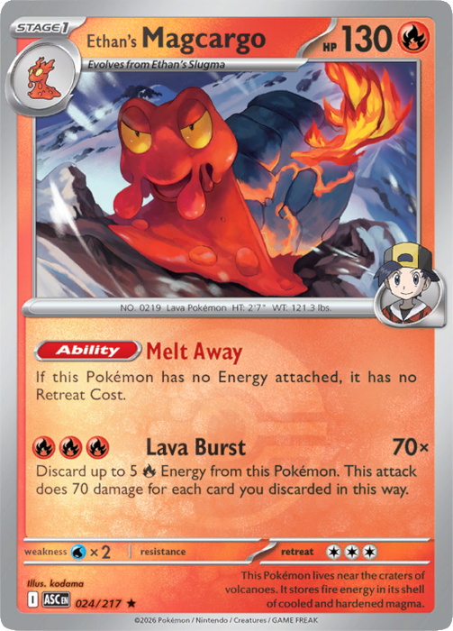 Ethan's Magcargo (Poke Ball) (024/217) [Mega Evolution: Ascended Heroes]