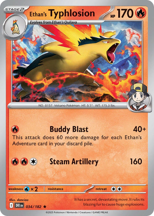 Ethan's Typhlosion (034/182) [Scarlet & Violet: Destined Rivals] 
