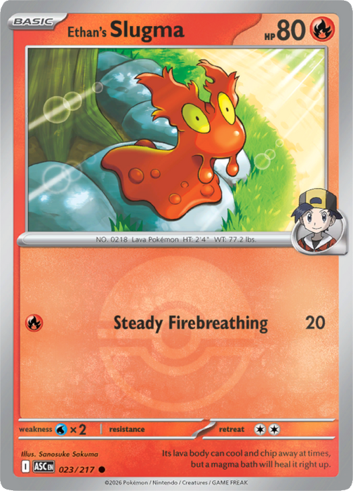 Ethan's Slugma (Poke Ball) (023/217) [Mega Evolution: Ascended Heroes]