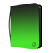 EVORETRO Top Loader Binder 3x3 (216 Cards) Neon Green 