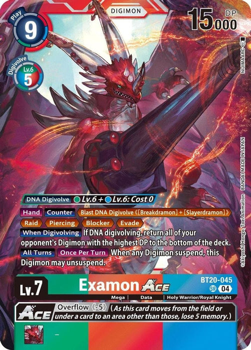 Examon ACE (#BT20-045 SR) (Release Special Booster 2.5) Near Mint Foil 
