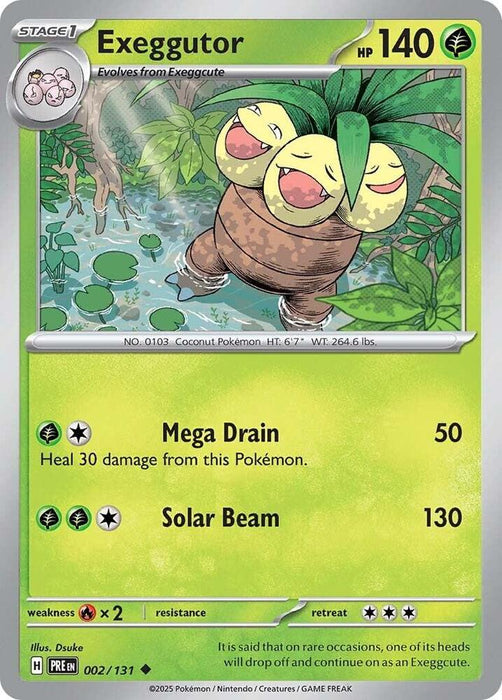 Exeggutor (002/131) [Scarlet & Violet: Prismatic Evolutions] 