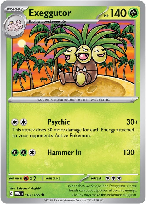 Exeggutor (103/165) [Scarlet & Violet: 151] 