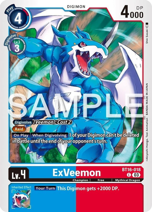 ExVeemon (#BT16-018 C) (Beginning Observer) Near Mint 