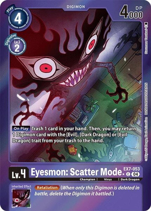 Eyesmon: Scatter Mode (Foil) (#EX7-053 C) (Digimon LIBERATOR) Near Mint Foil 