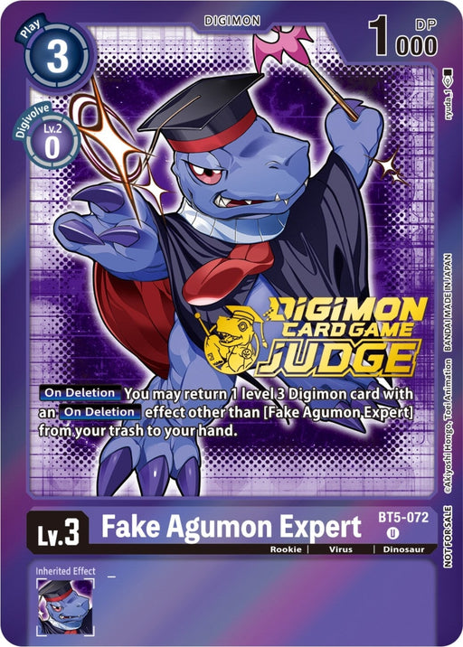 Fake Agumon Expert - BT5-072 (Judge Pack 4) (BT5-072 U) 