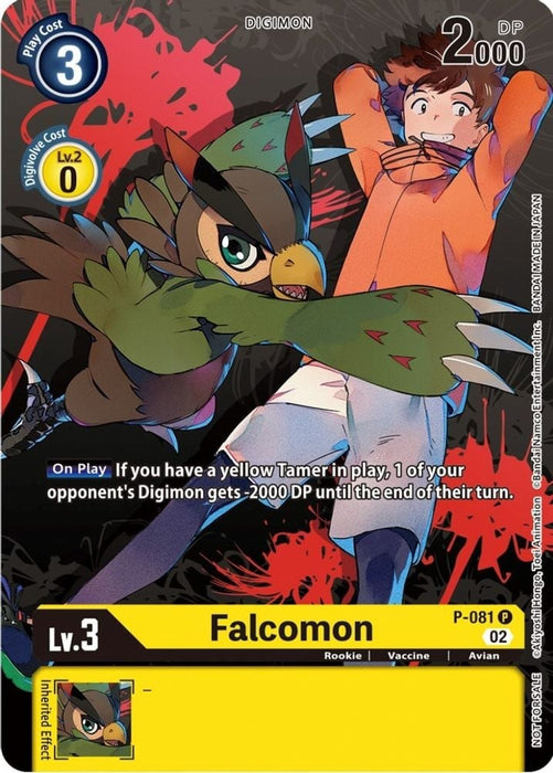 Falcomon - P-081 (Tamer Party Vol.7) (#P-081 P) (Digimon Promotion Cards) Near Mint 