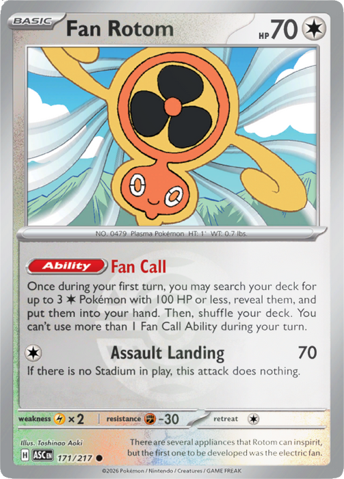 Fan Rotom (Dusk Ball) (171/217) [Mega Evolution: Ascended Heroes]