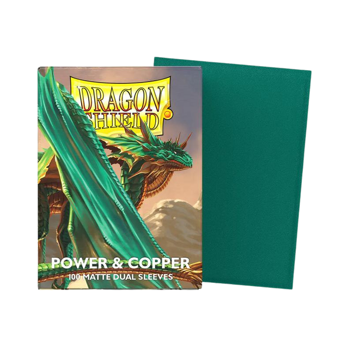 Dragon Shield Matte Dual Sleeves - Power & Copper - Standard Size (100)