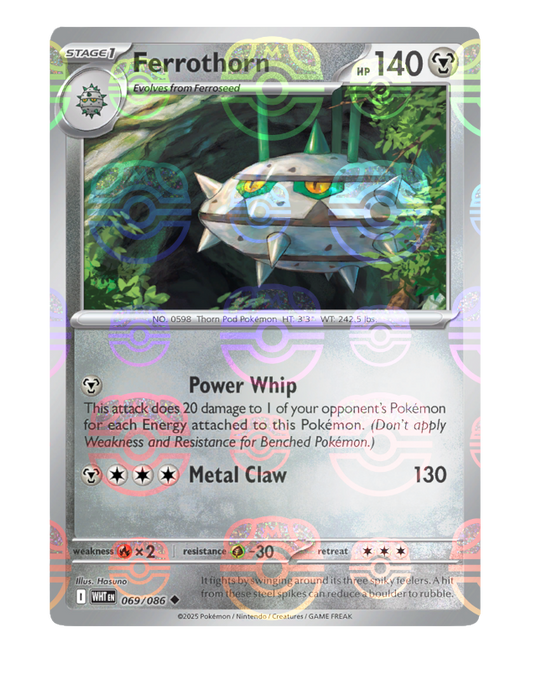 Ferrothorn (069/086) (Master Ball Pattern) [Scarlet & Violet: White Flare] 