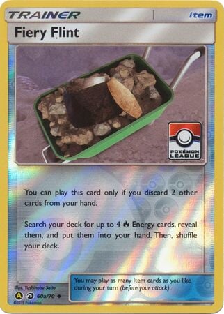 Fiery Flint (60a/70) (League Promo) [Dragon Majesty] 