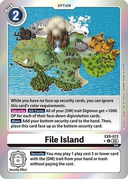 File Island (Limited Foil) (EX9-072 U) 