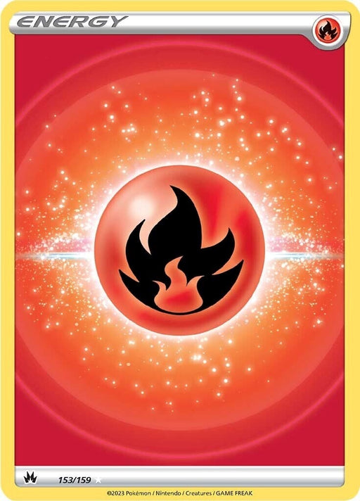 Fire Energy (153/159) (Texture Full Art) [Crown Zenith] 
