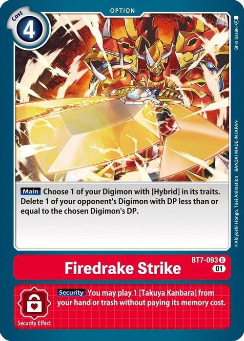 Firedrake Strike (#BT7-093 U) (Next Adventure) Near Mint 